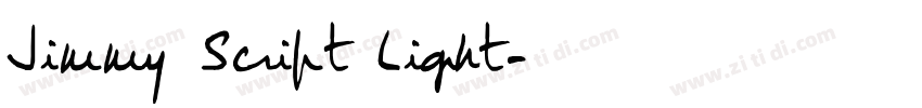 Jimmy Script Light字体转换